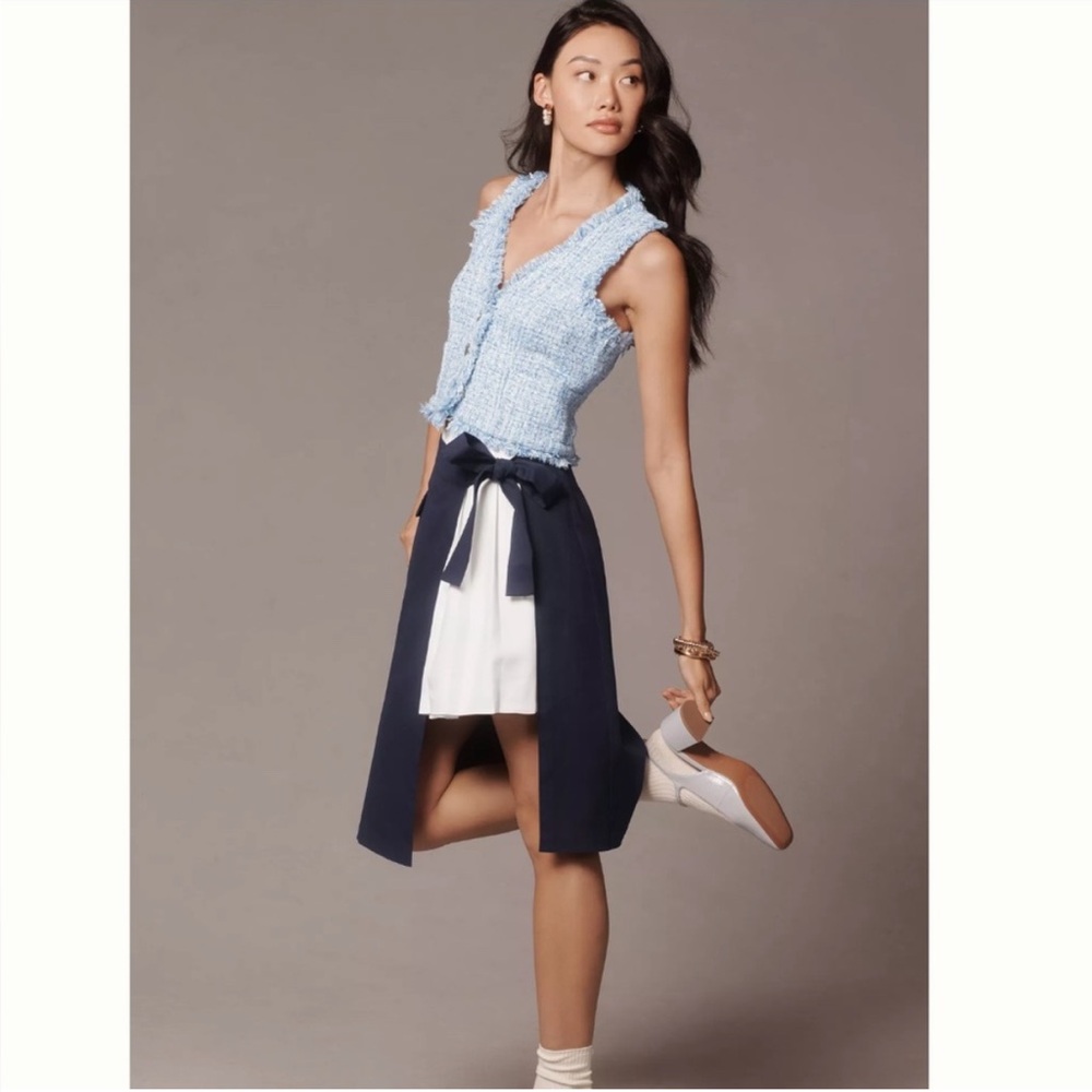 Anthropologie x Mare Mare Pleated Wrap Twofer Skirt- size M